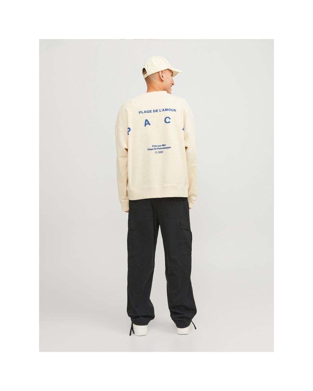Jack & Jones Black Harlow Cargo Trouser for men
