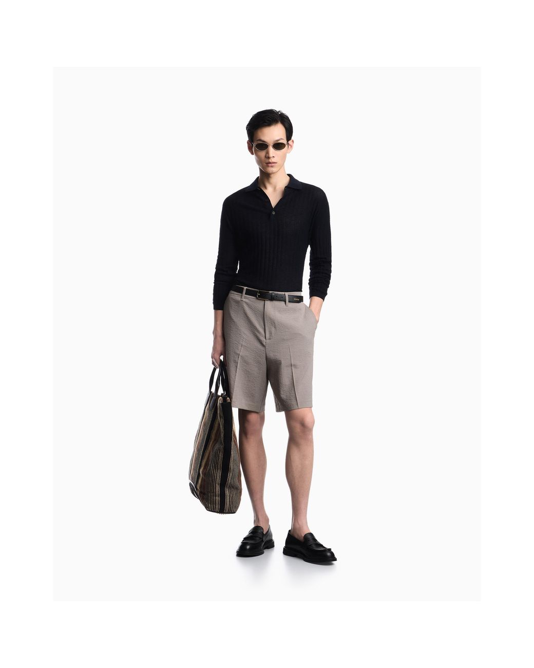 Emporio Armani Blue Pullover for men
