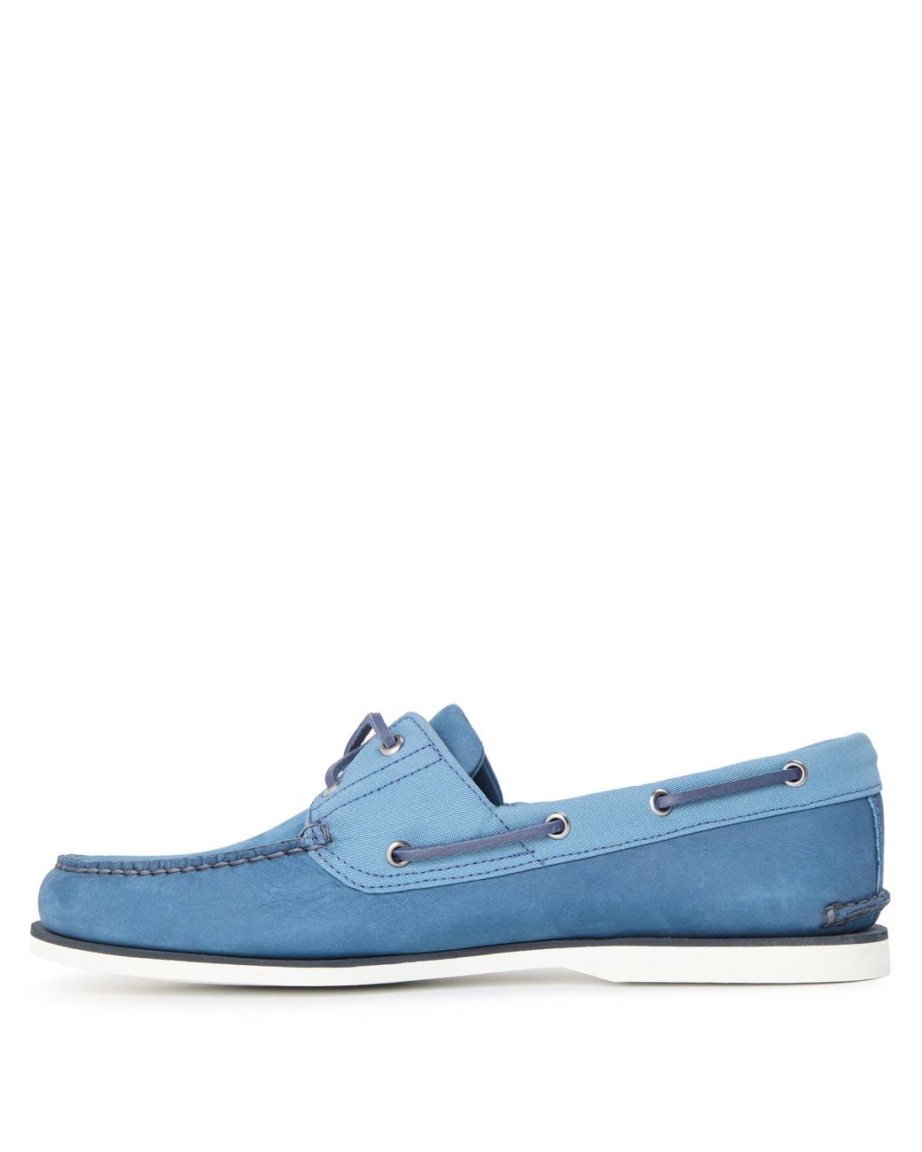 Timberland Blue Classic Dark Lace-Up Boat Shoes for men