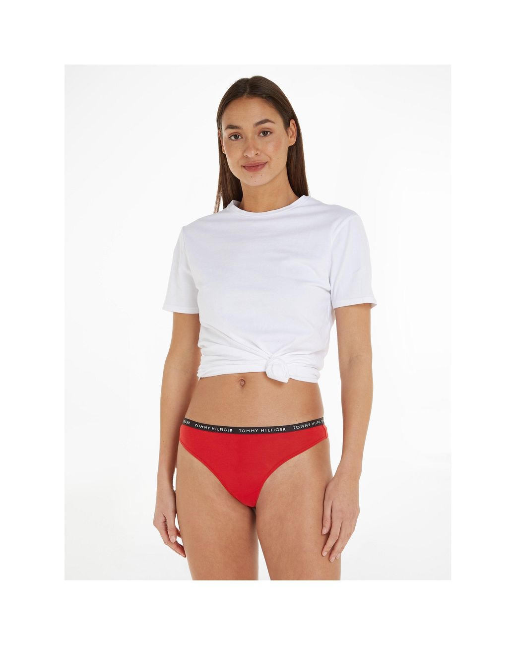 Tommy Hilfiger Blue Tommy Bodywear 3 Pack Thong Briefs