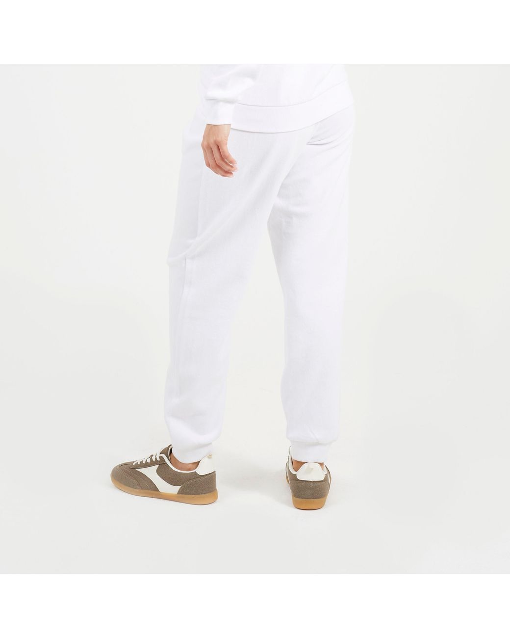 Brave Soul White Classic Style Joggers