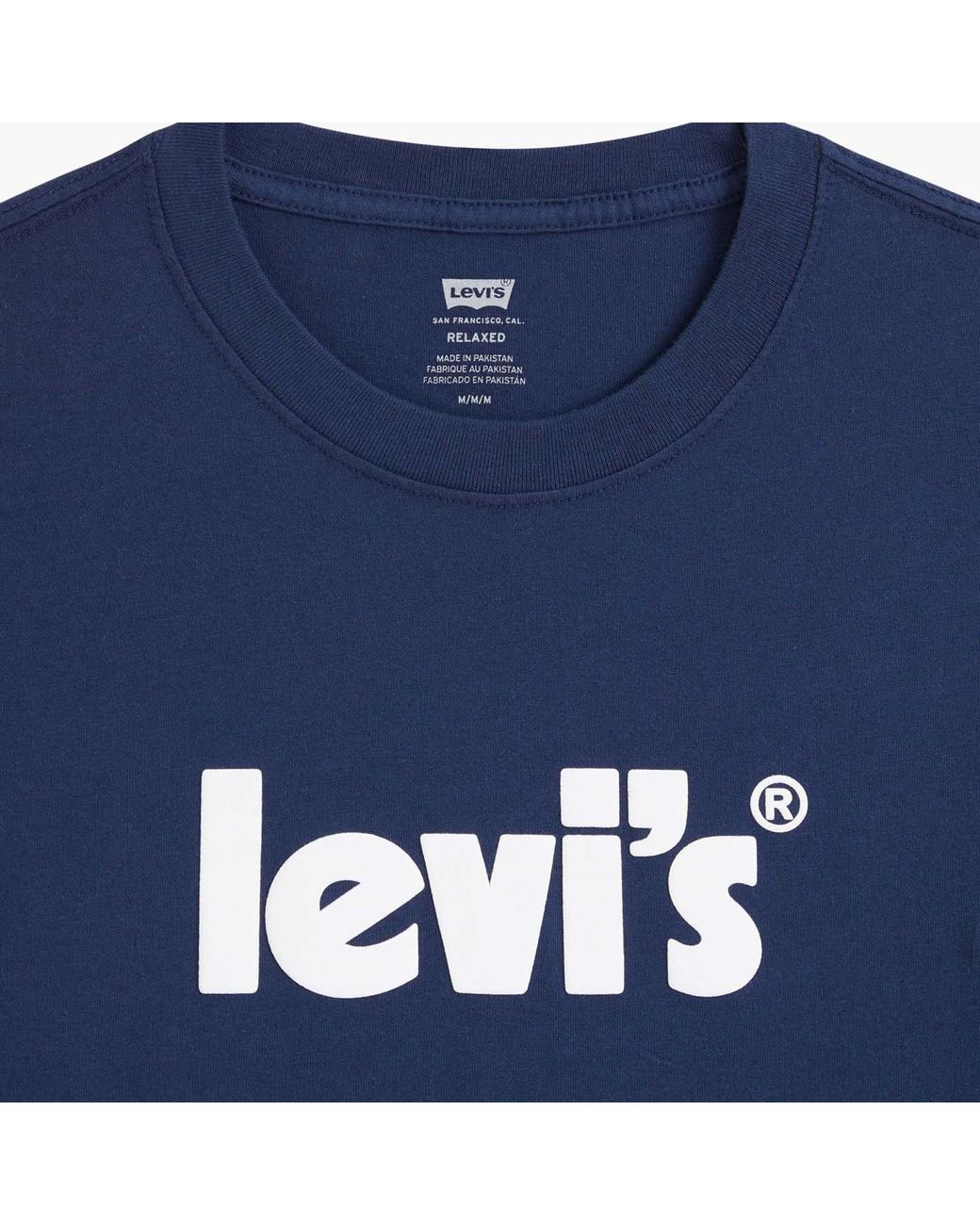 Levi's Blue Relaxed Fit T Shirt for men