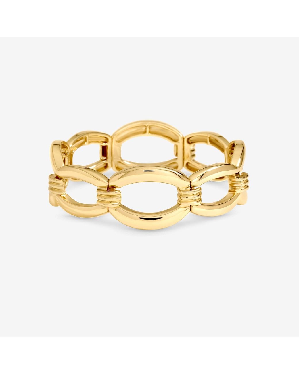 Jon Richard Metallic Plated Chain Stretch Bracelet
