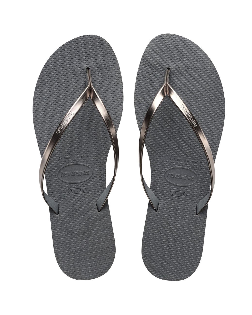 Havaianas Brown Have You Metallic Flip Flops