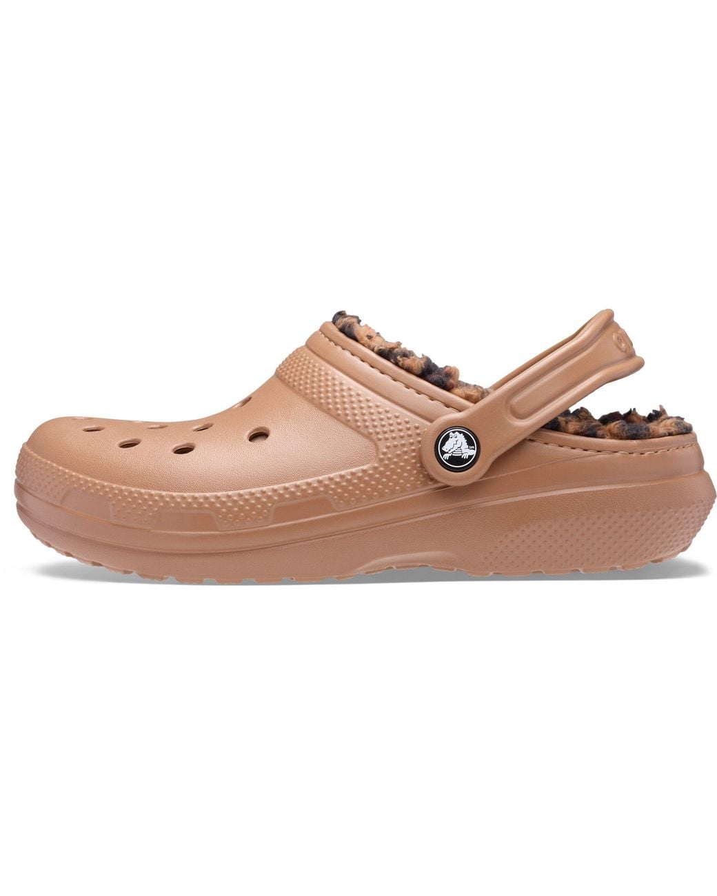 CROCSTM Brown Classic Lined Mule Slippers