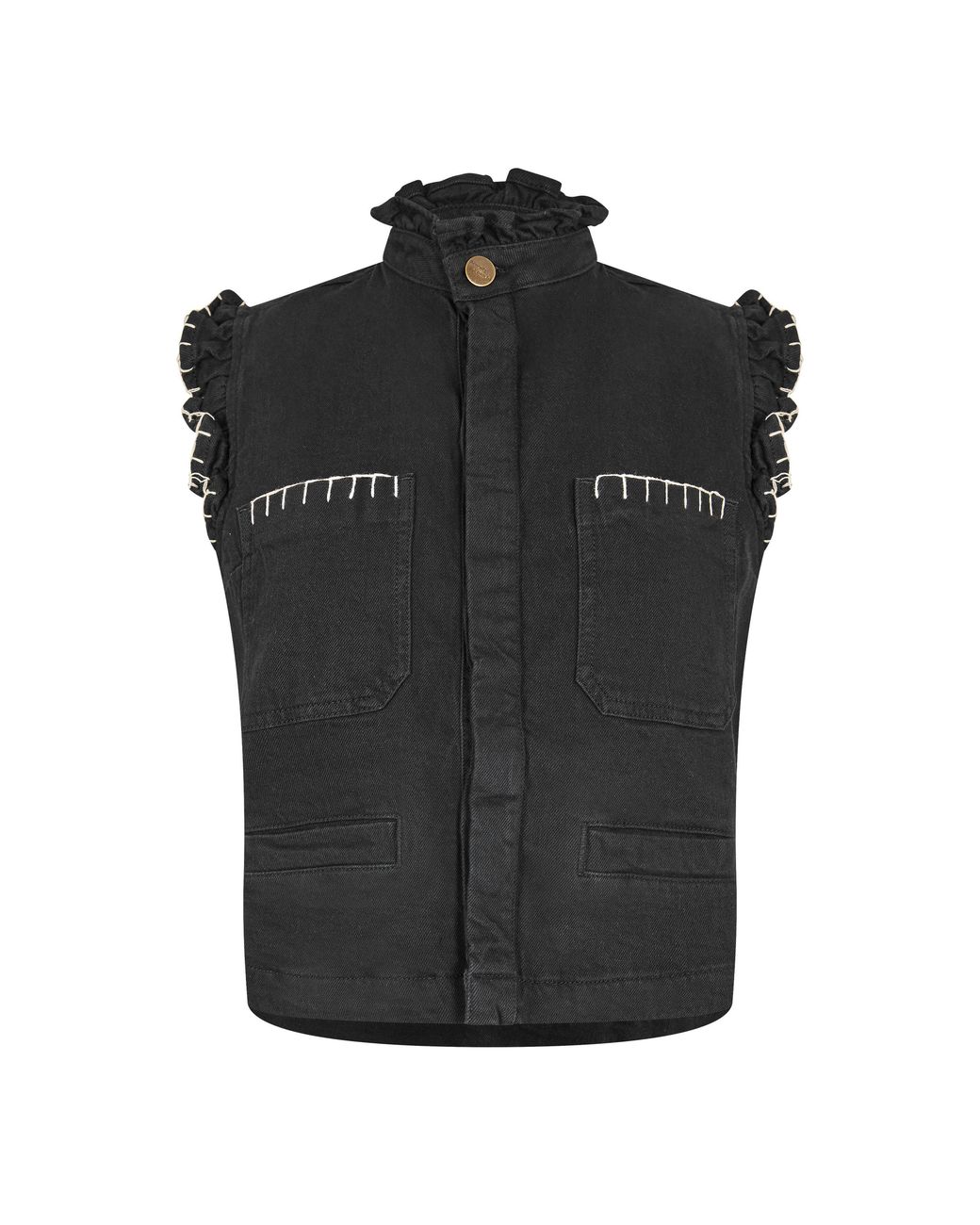 seventy + mochi Black Pablo Waistcoat