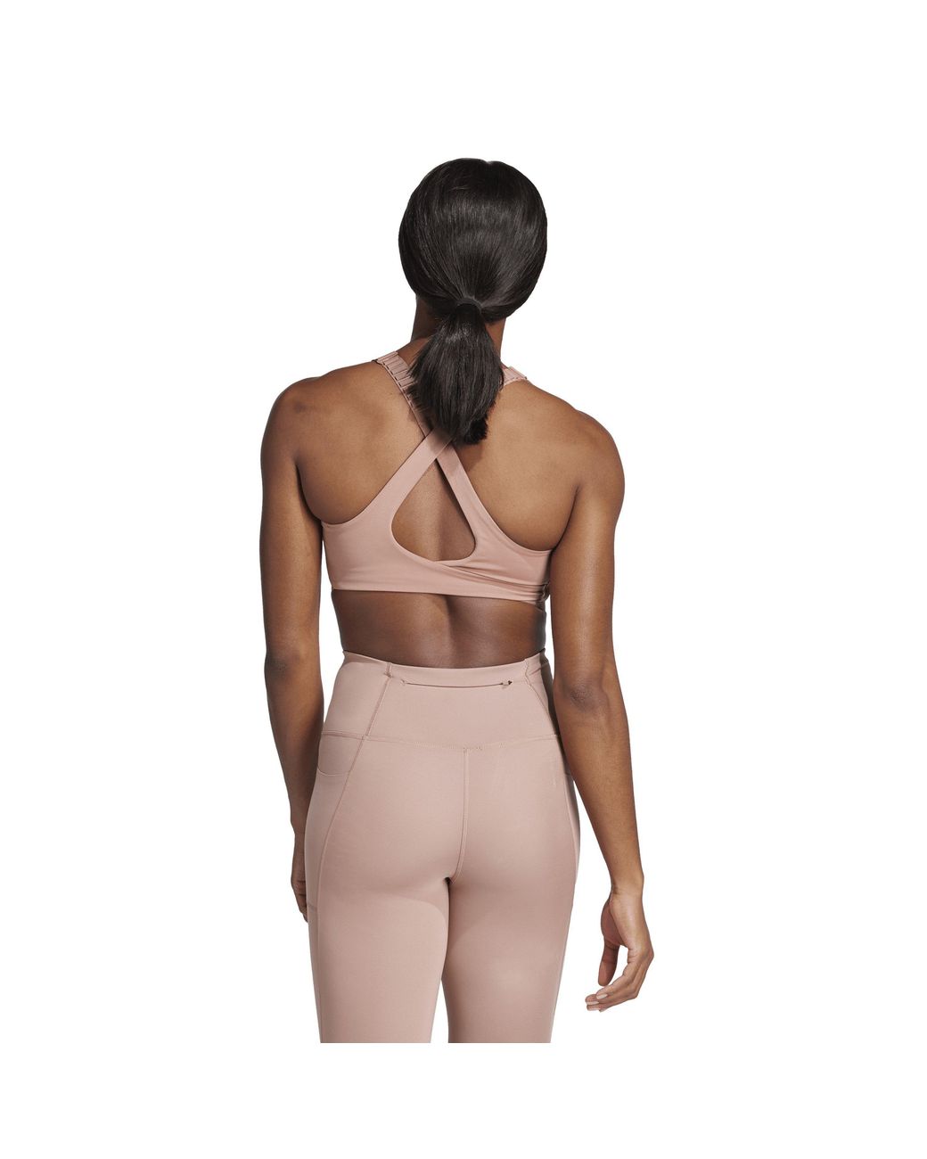 Adidas Pink Fastim High Impact Non Wired Sports Bra