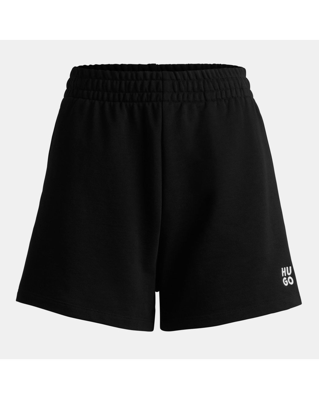 HUGO Black Narondia Fleece Shorts