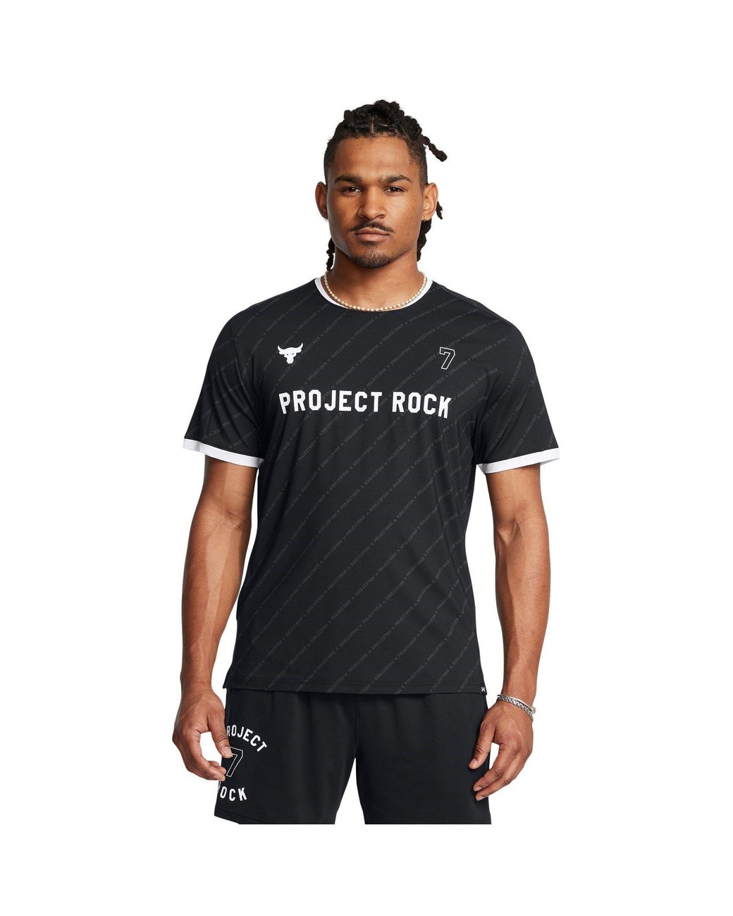 Under Armour Black Regular Fit Rugby T-Shirt for men