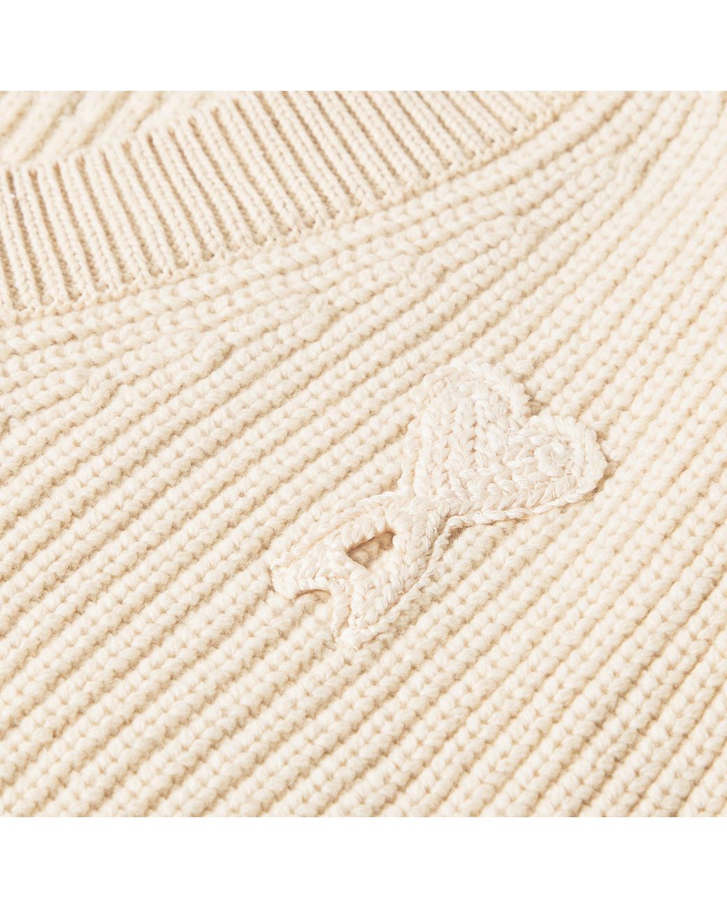 AMI Natural Ami V Neck Jumpr Ld61