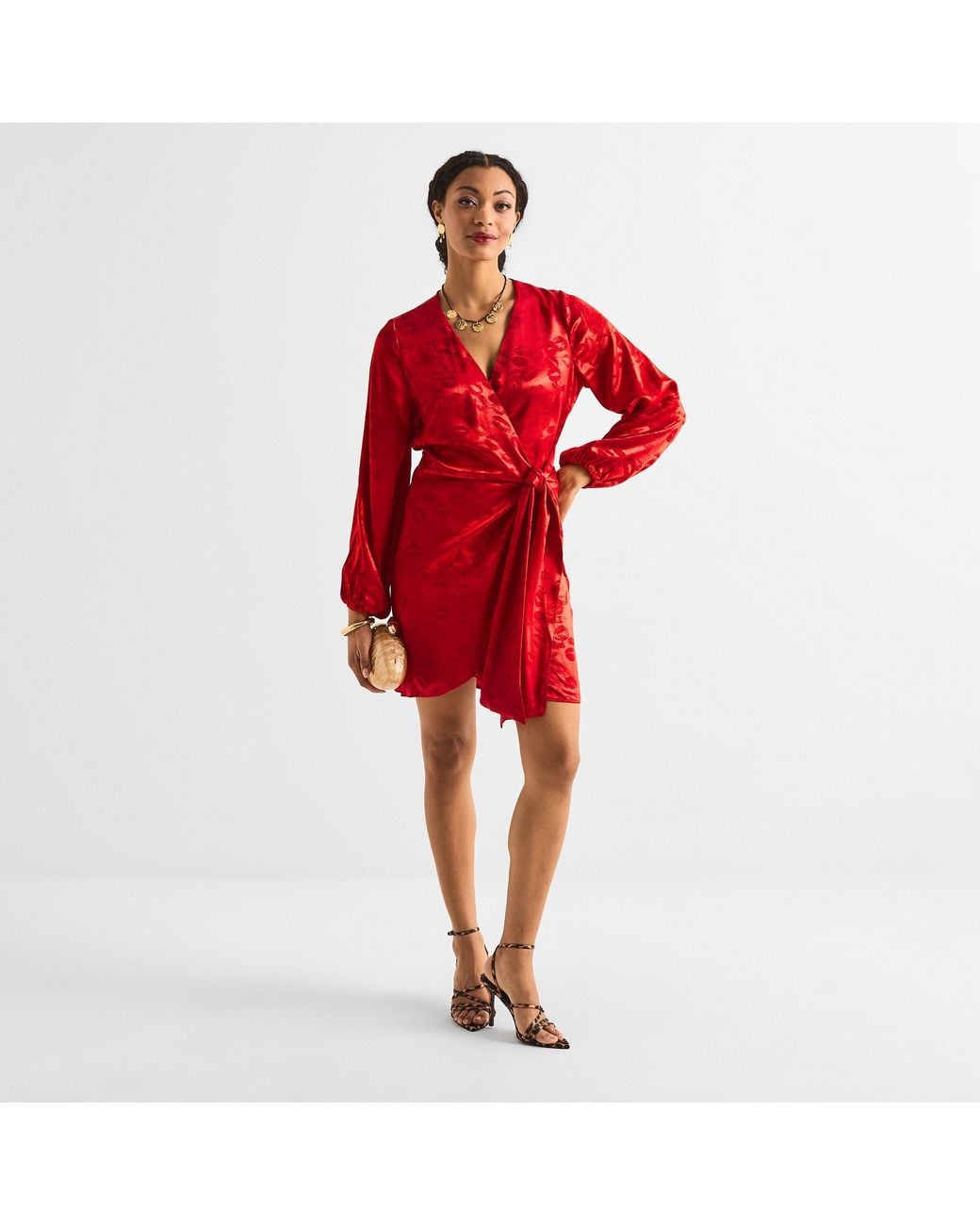 Never Fully Dressed Red Mini Vienna Dress