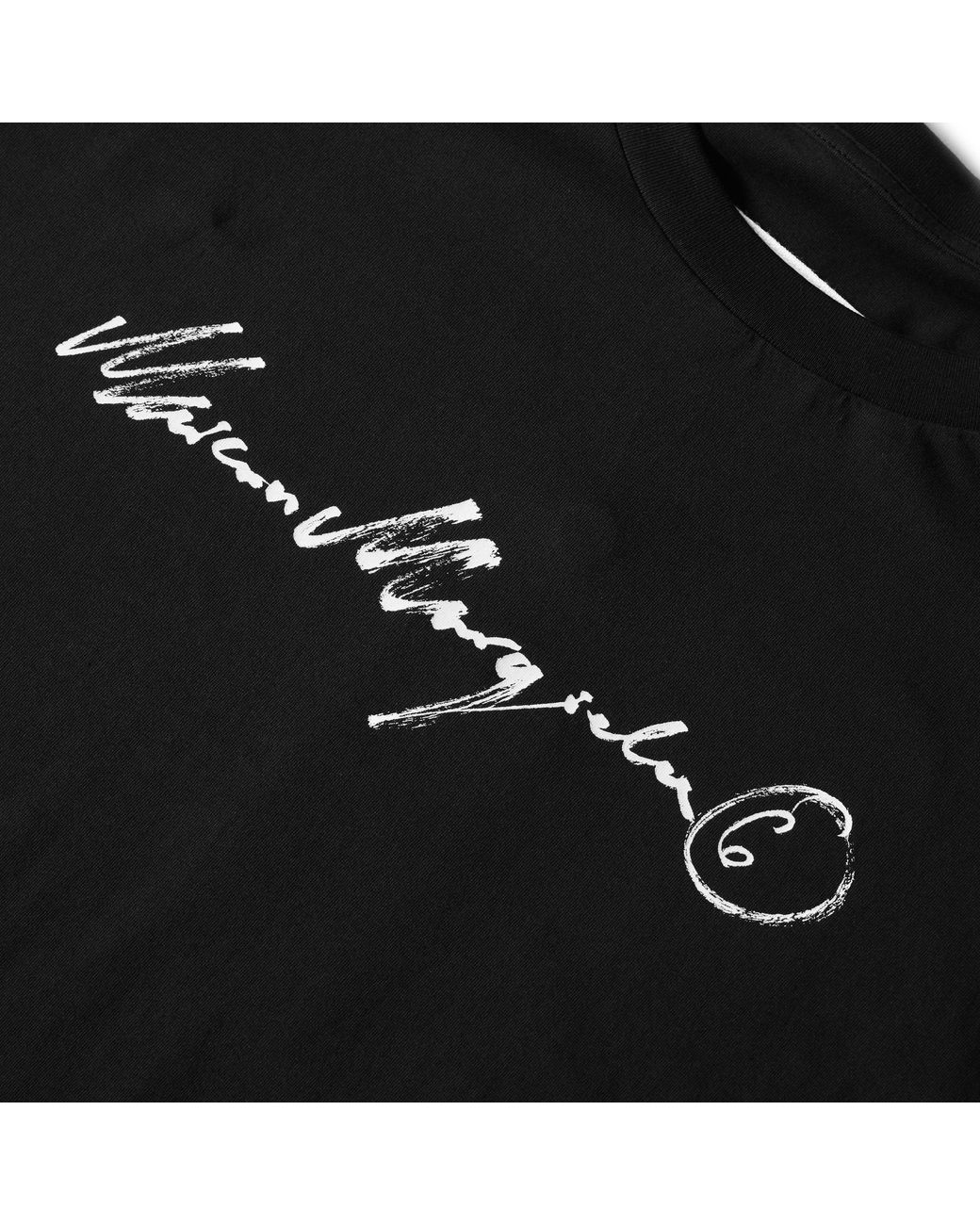 MM6 by Maison Margiela Black Signature Overdyed Tee for men