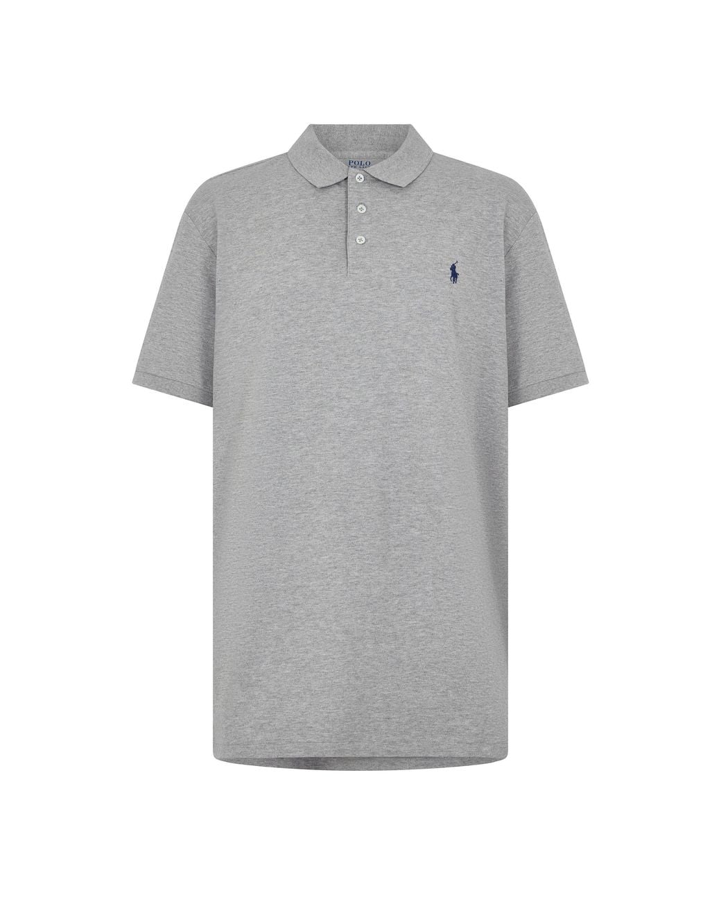 Polo Ralph Lauren Gray Custom Slim Fit Mesh Polo for men