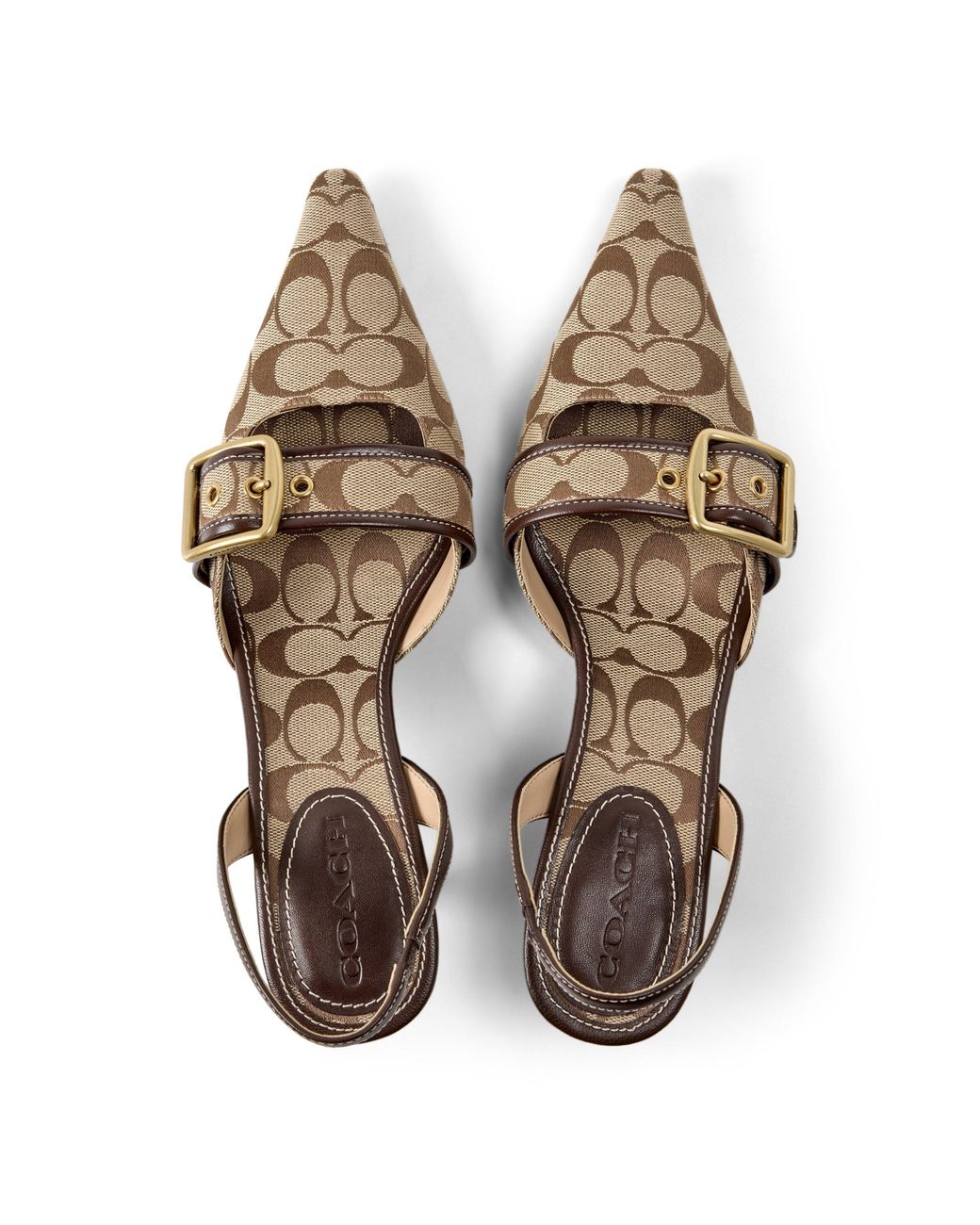 COACH Brown Margot Slingback