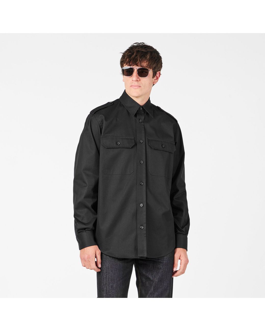 McQueen Black Overshirt for men