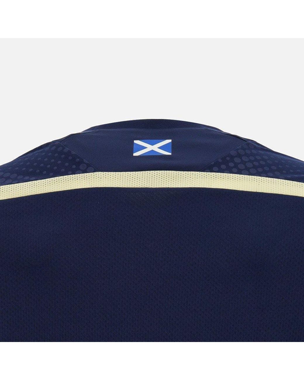 MACRON Blue Scotland Rugby Six Nations 2024/25 Short-Sleeve T-Shirt for men
