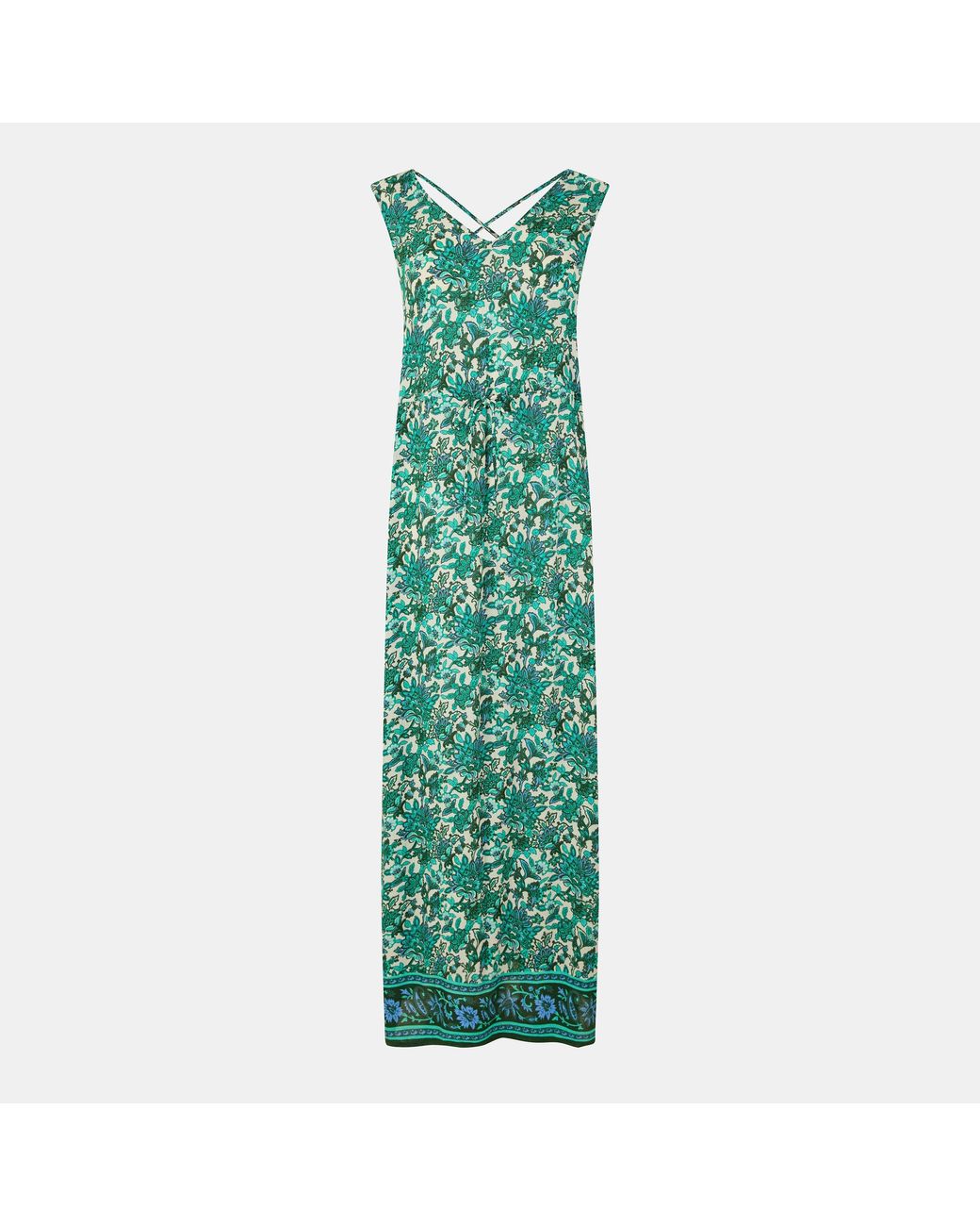 Vero Moda Green Anna Tie Maxi Dress