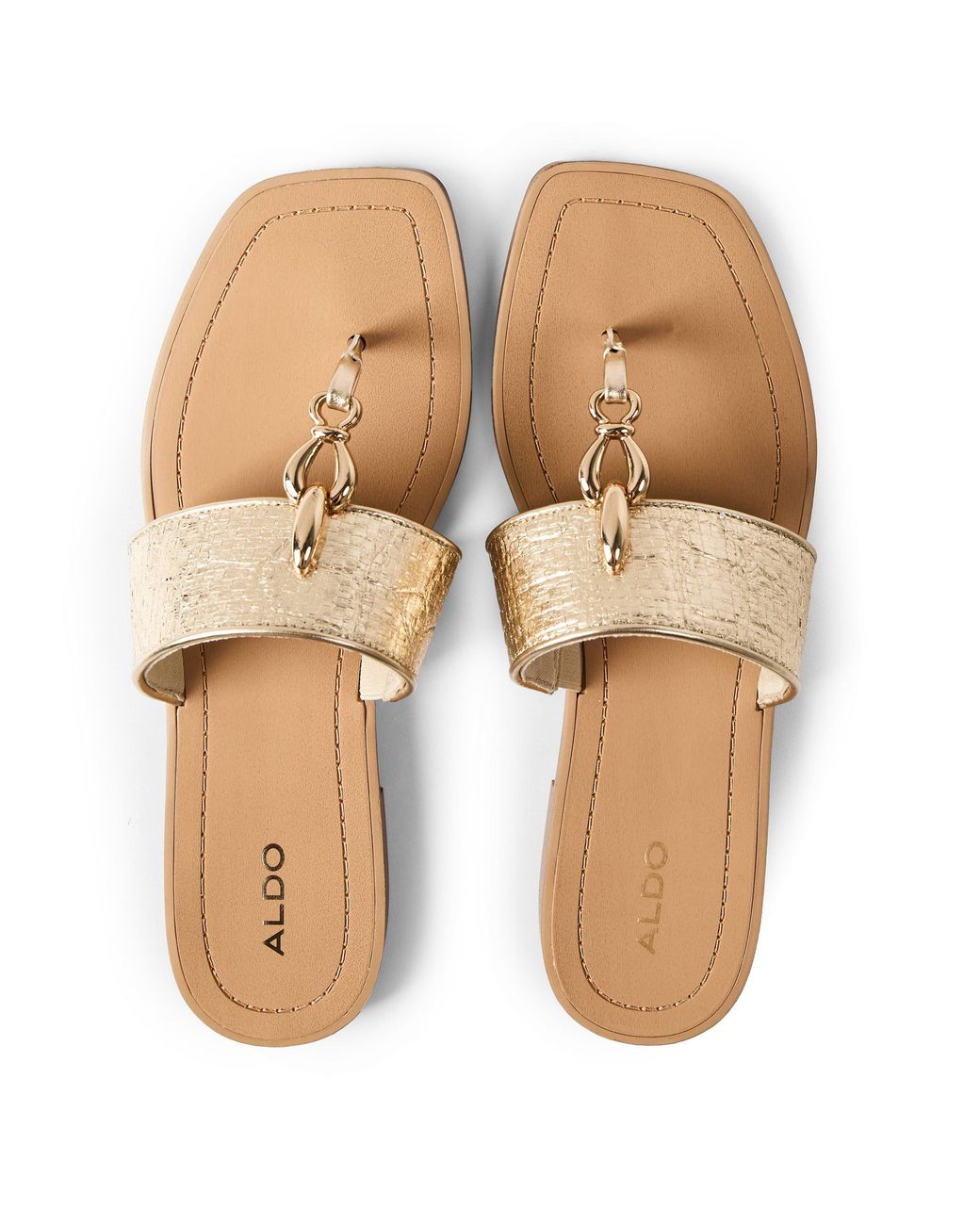 ALDO Natural Flat Sandals