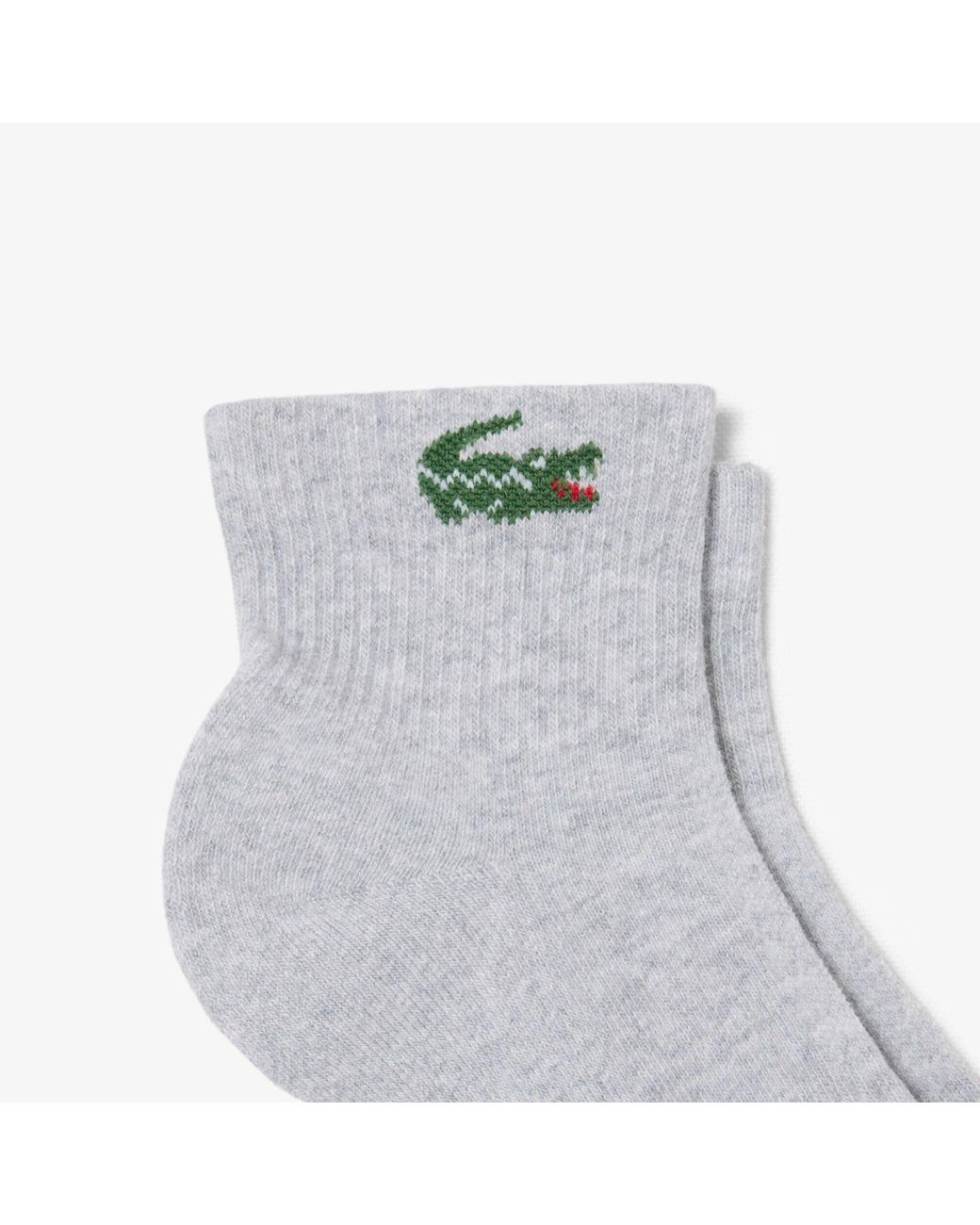 Lacoste Metallic Cotton Quarter Socks 6 Pack for men