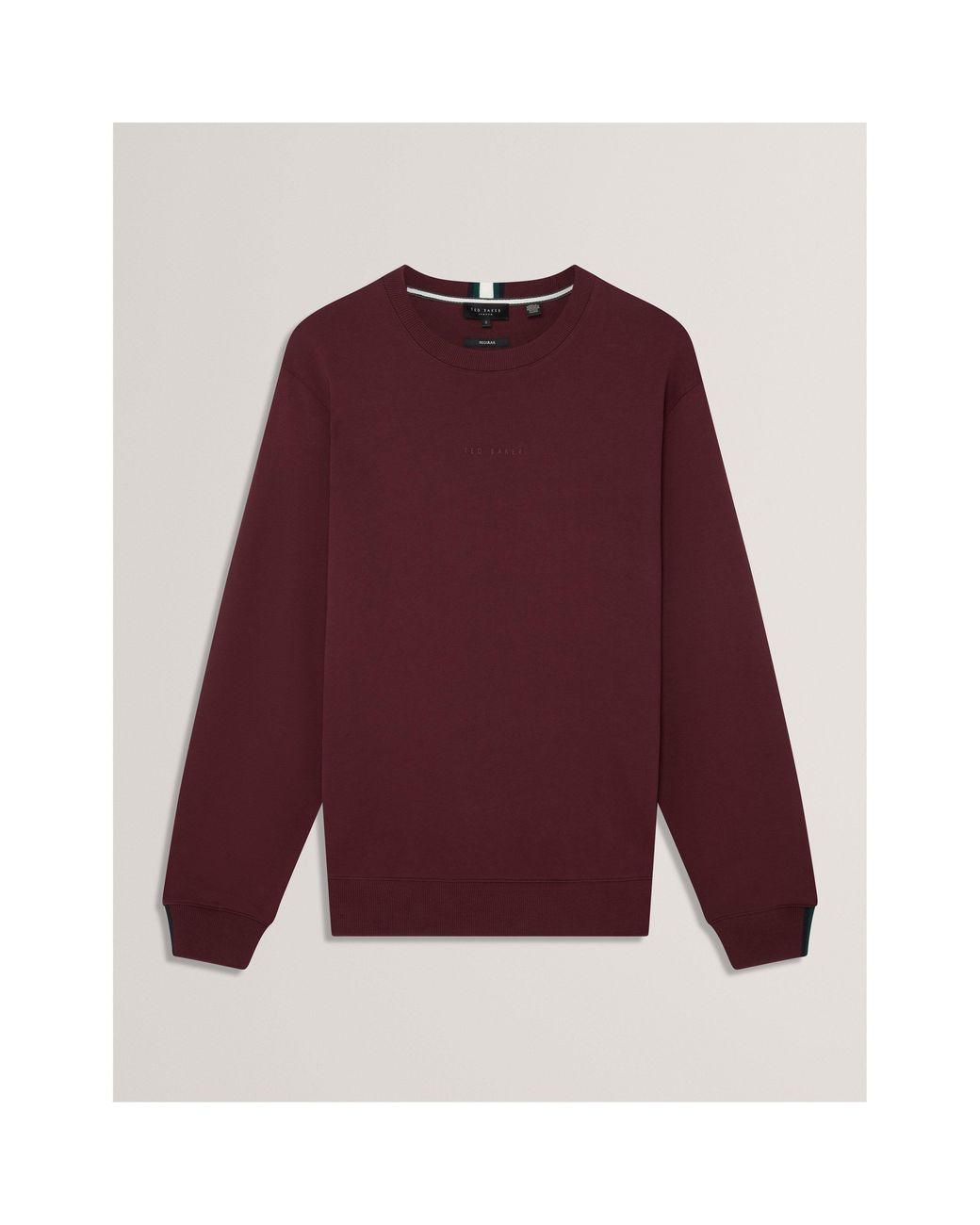 Ted Baker Purple Long-Sleeve Crew Tracksuit Top for men