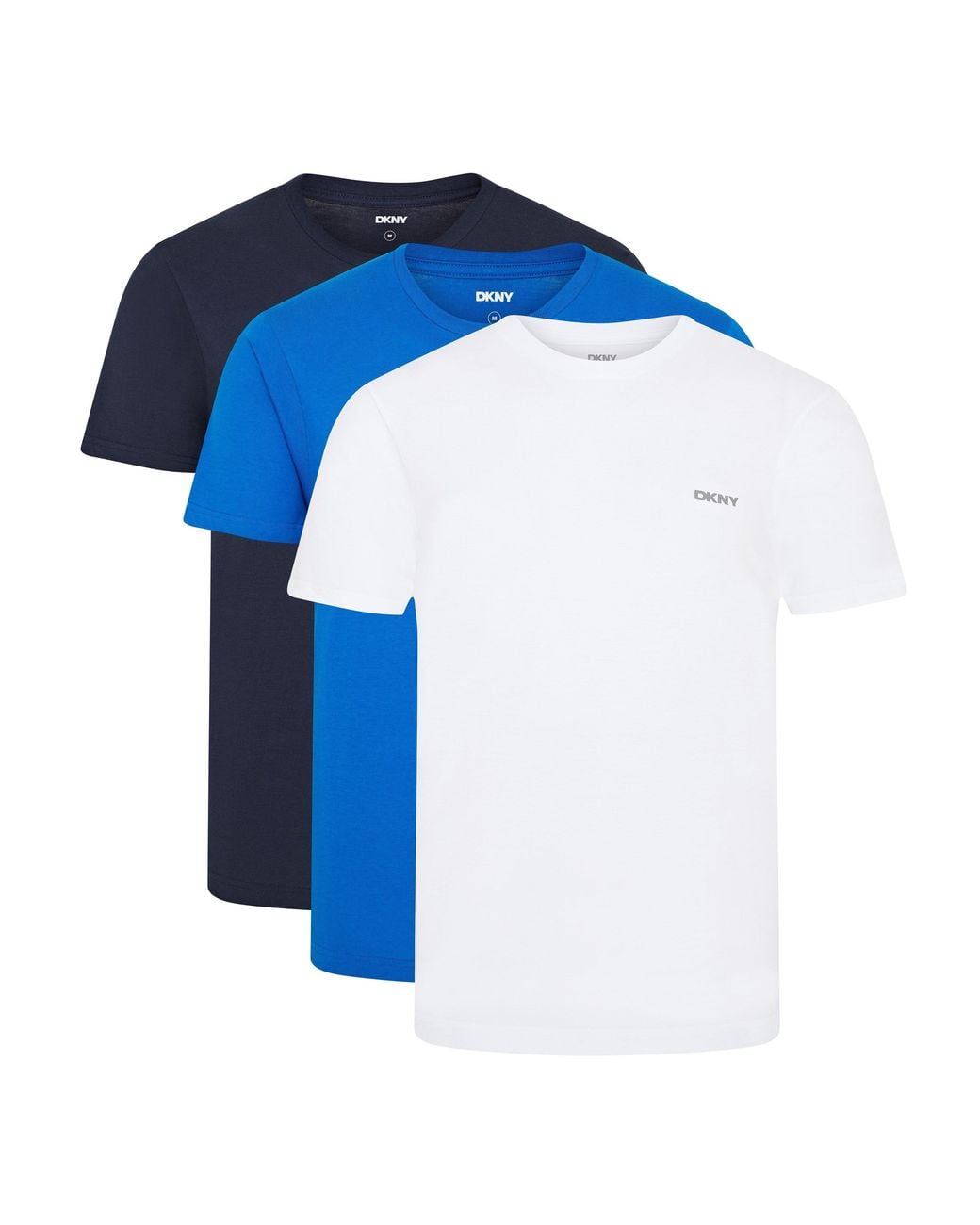 DKNY Blue 3 Pack Short Sleeve T-Shirts Giants for men