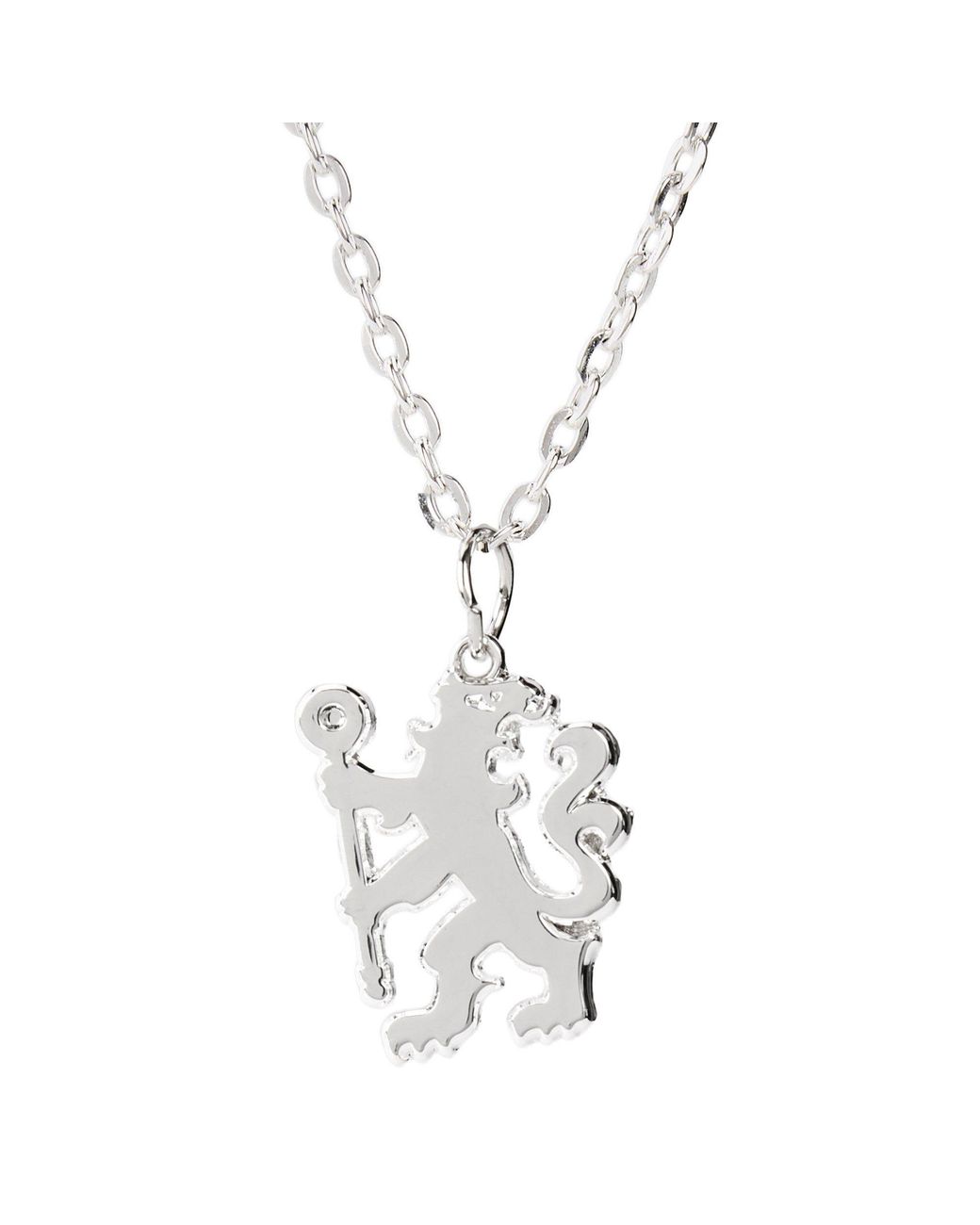 Team White Officially Licensed Plated Pendant And Chain