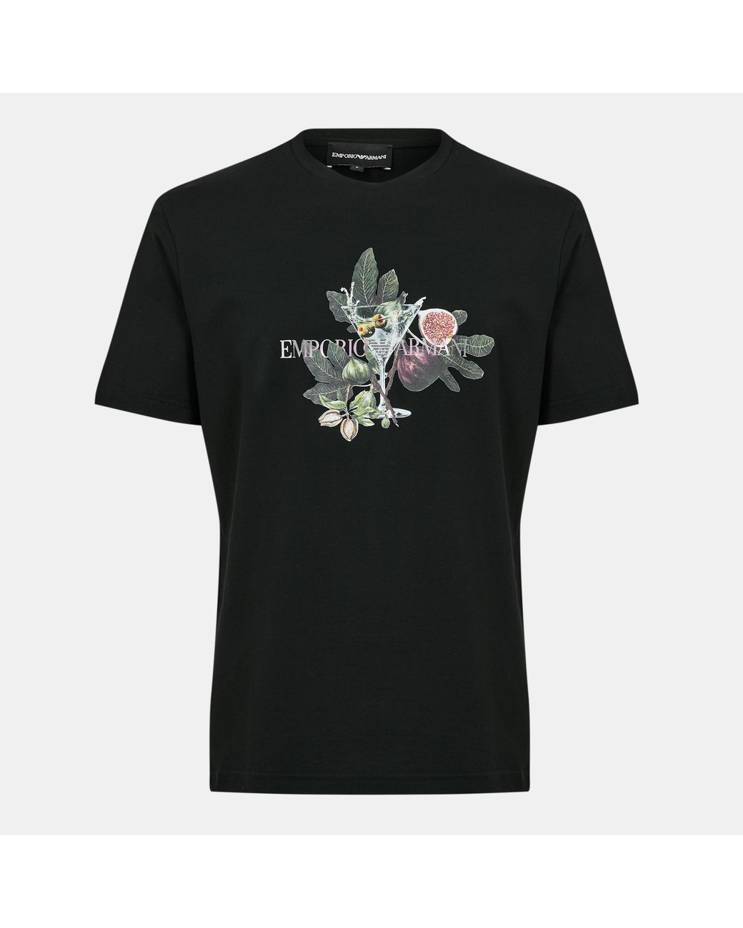 Emporio Armani Black Regular Fit T-Shirt for men