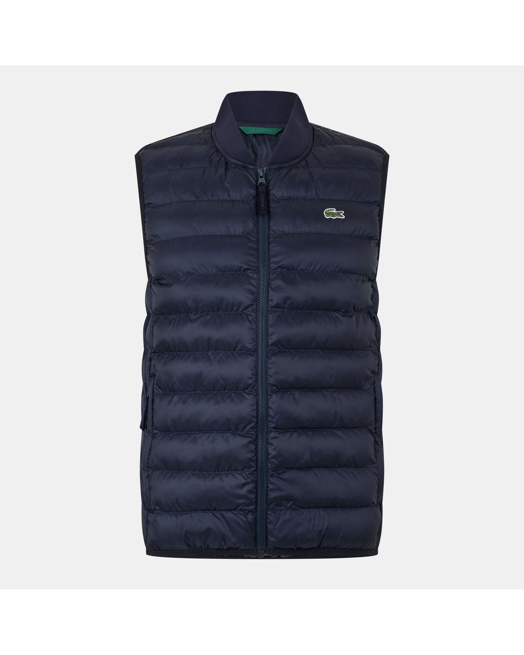 Lacoste Blue Quilted Gilet for men