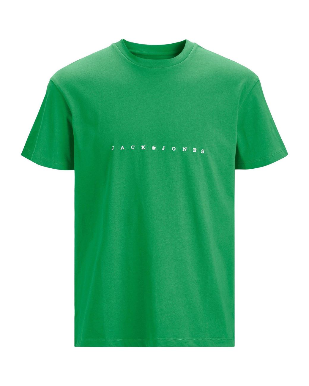 Jack & Jones Green Logo Short-Sleeve Regular Fit T-Shirt for men