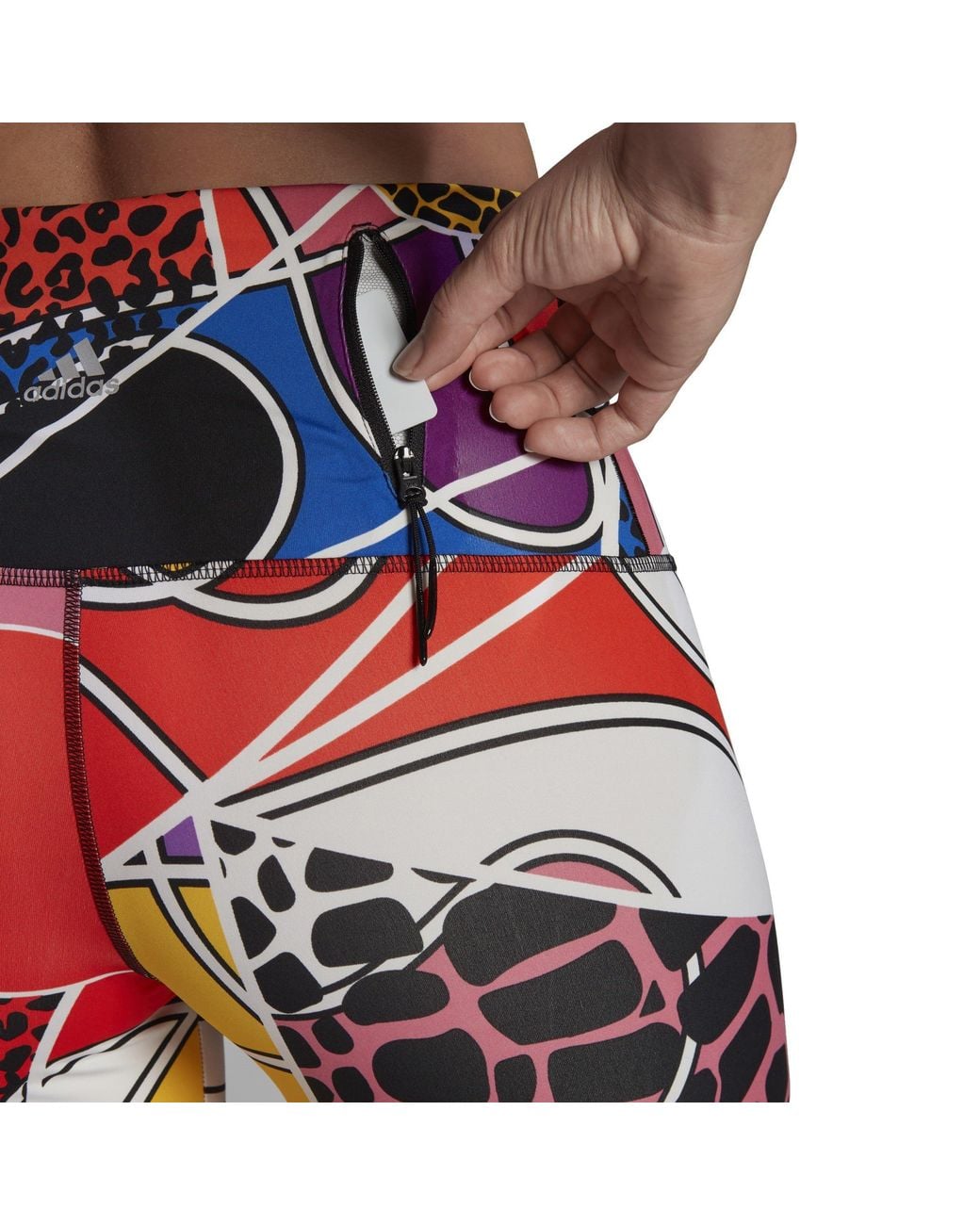 Adidas Red Rich Mnisi Running Leggings