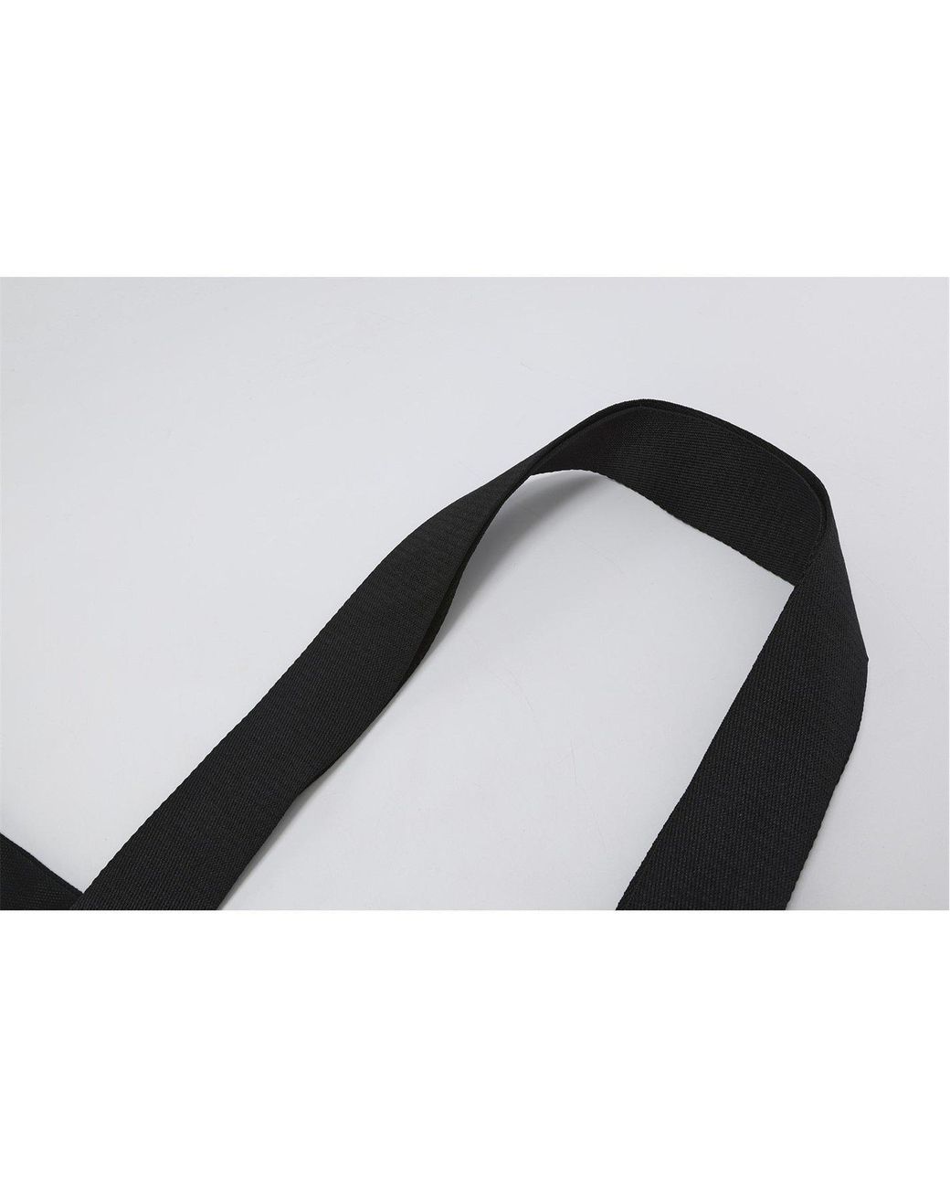 Flannels Black Canvas Logo Tote Bag