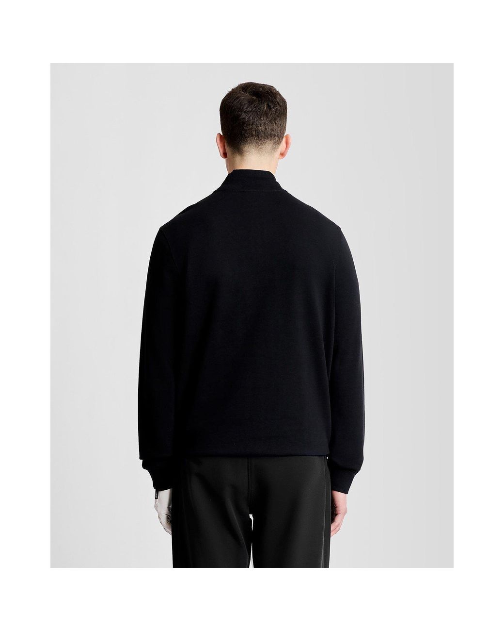 Lyle & Scott Black Lyle & Scott Golf Eagle Quarter Zip Midlayer for men