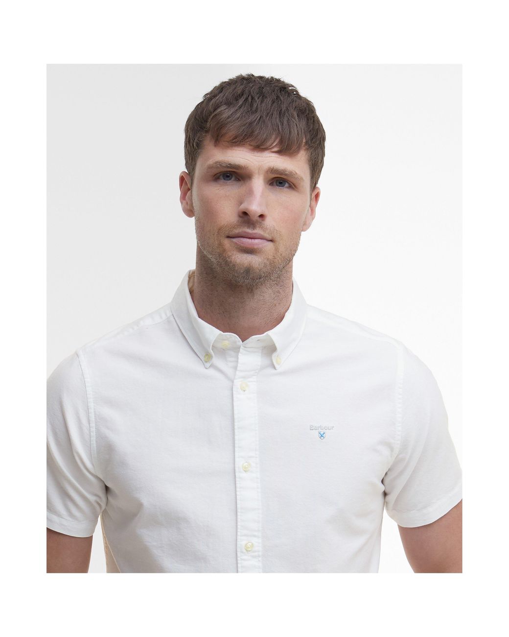 Barbour White Oxtown Shirt for men