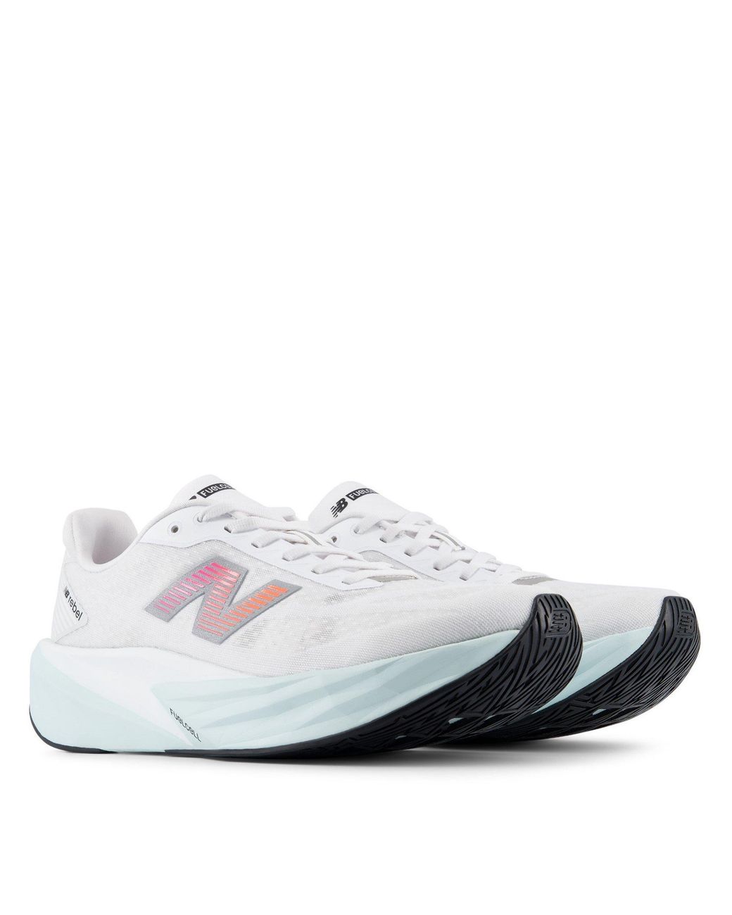 New Balance White Fuelcell Rebel V5 Running Shoes for men
