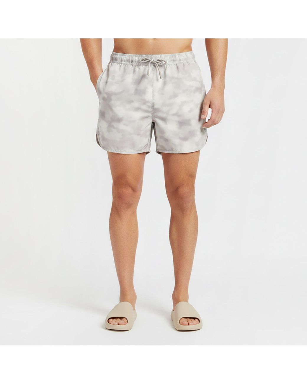 Jack Wills Natural Camo Swim Shorts for men