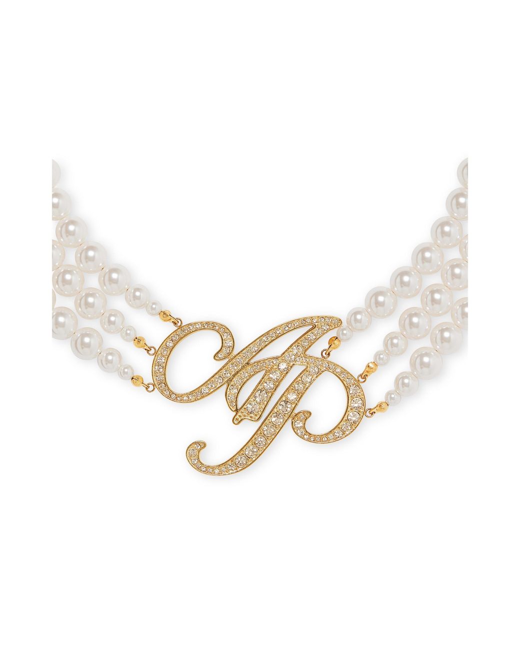 Agent Provocateur Metallic Britt Pearl Necklace