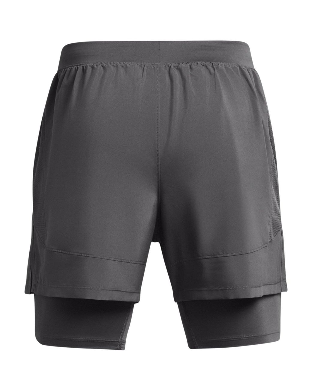 Under Armour Gray Ua Launch 2-In-1 5In Shorts for men