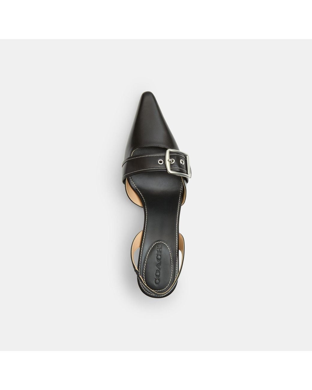 COACH Black Slingbacks