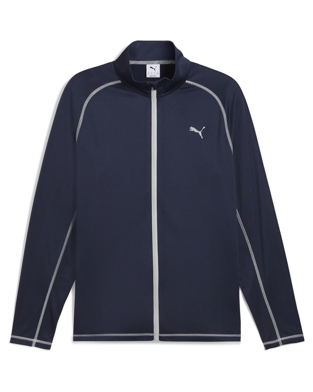 PUMA Blue Fairway Full-Zip Weather-Resistant Performance Golf Jacket for men