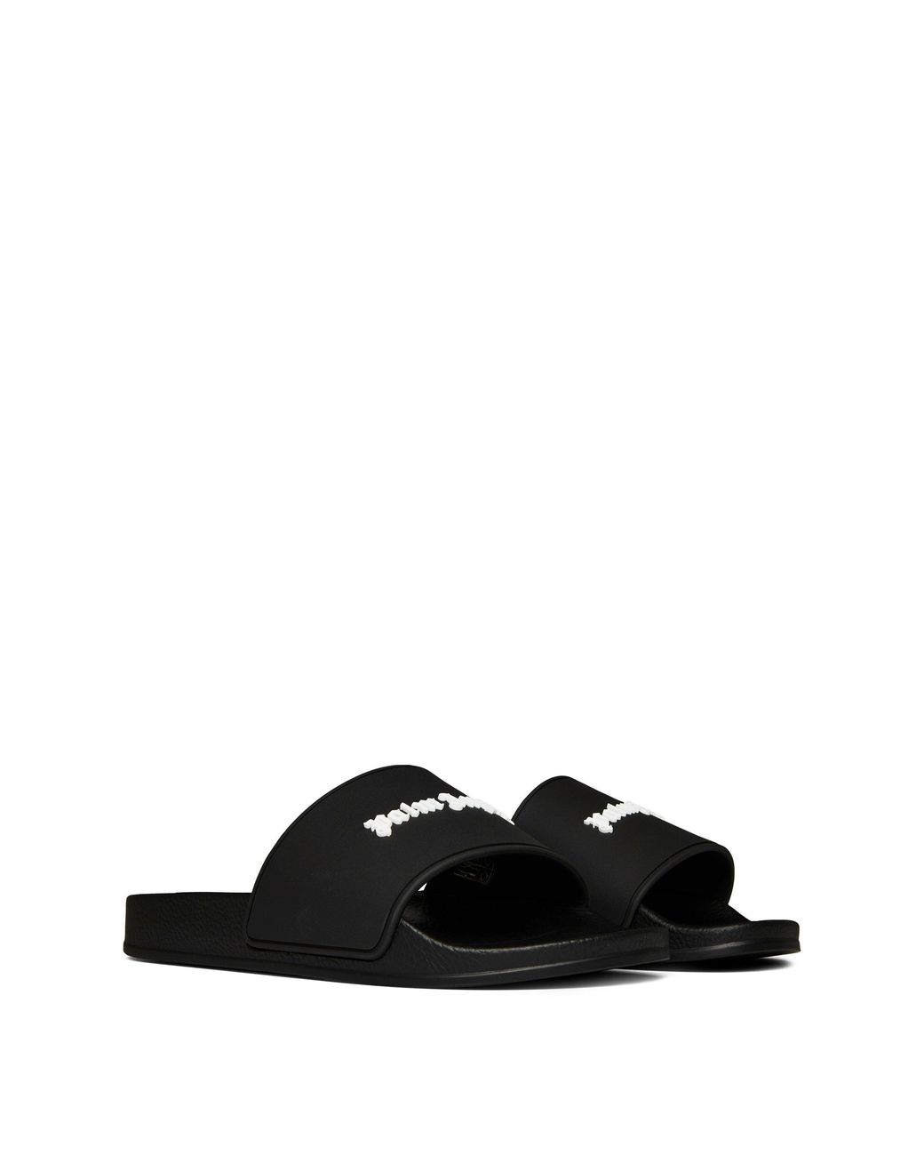 Palm Angels Black Monogram Pool Slider