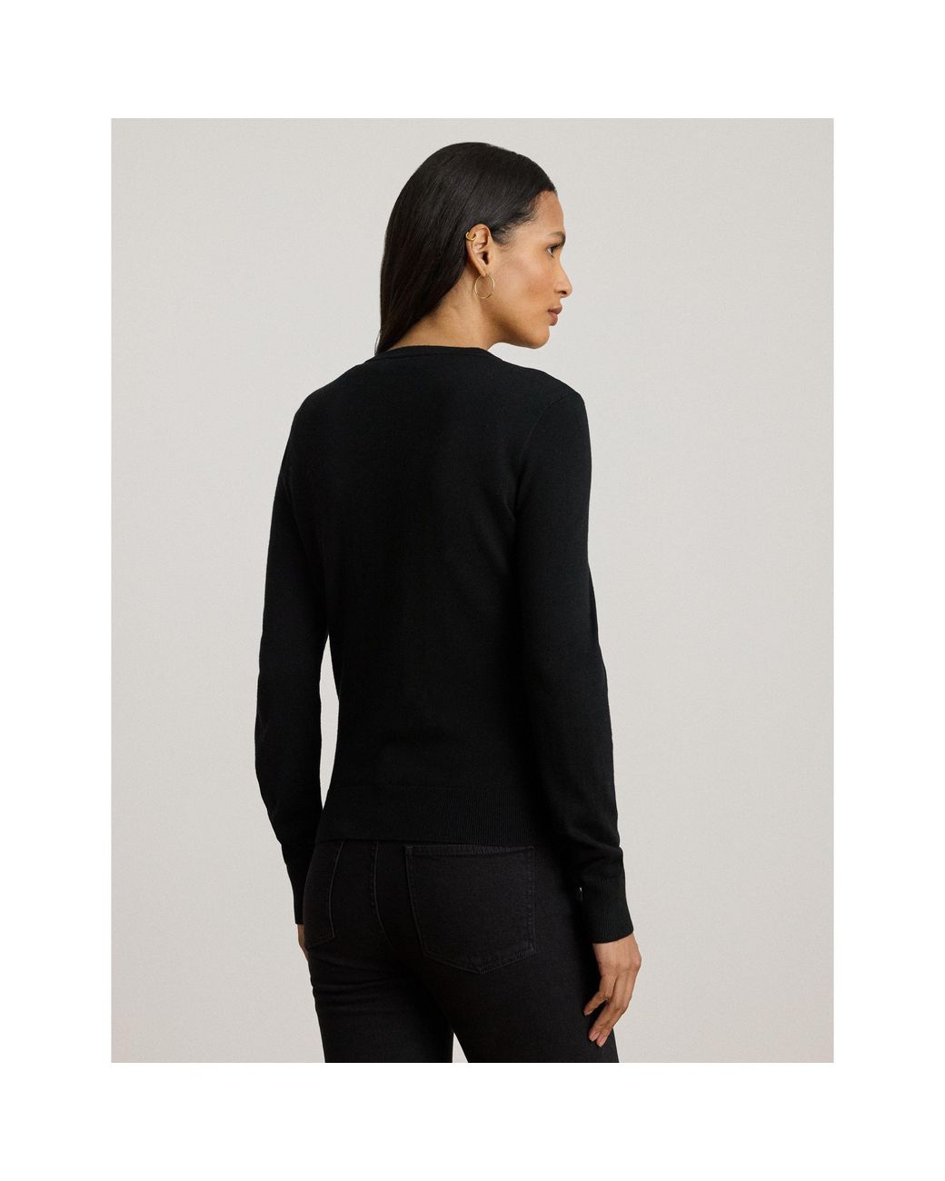 Ralph Lauren Black Ofryah Crew Neck Jumper