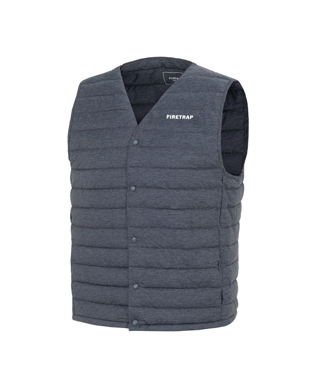 Firetrap Blue Padded Sleeveless Gilet for men