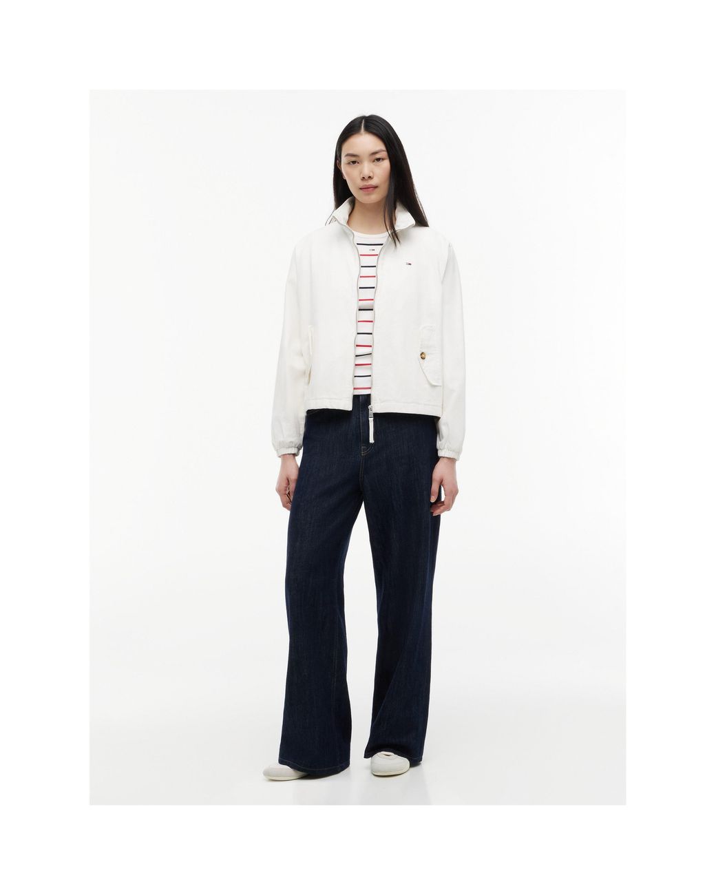 Tommy Hilfiger White Coach Jacket