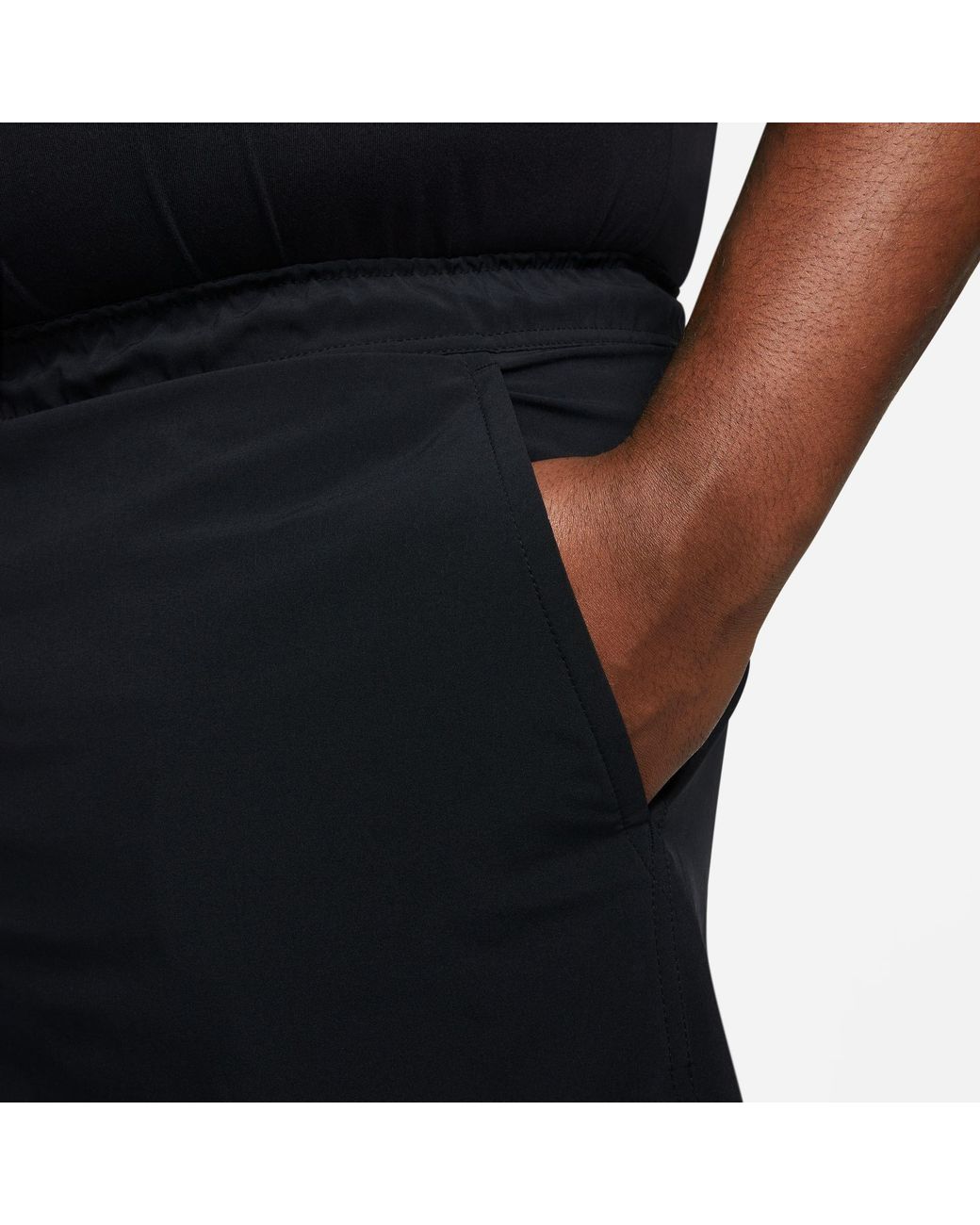 Nike Black Dri-Fit Unlimited 7 2-In-1 Woven Fitness Shorts for men