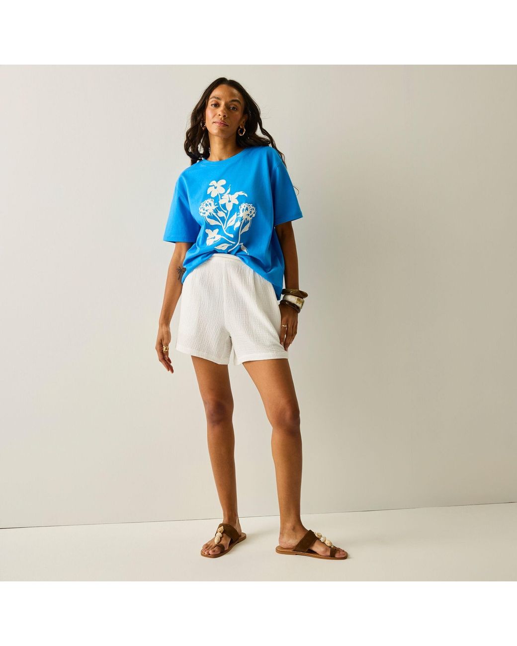 Regatta Blue Cancun Cotton Relaxed-Fit Shorts for men