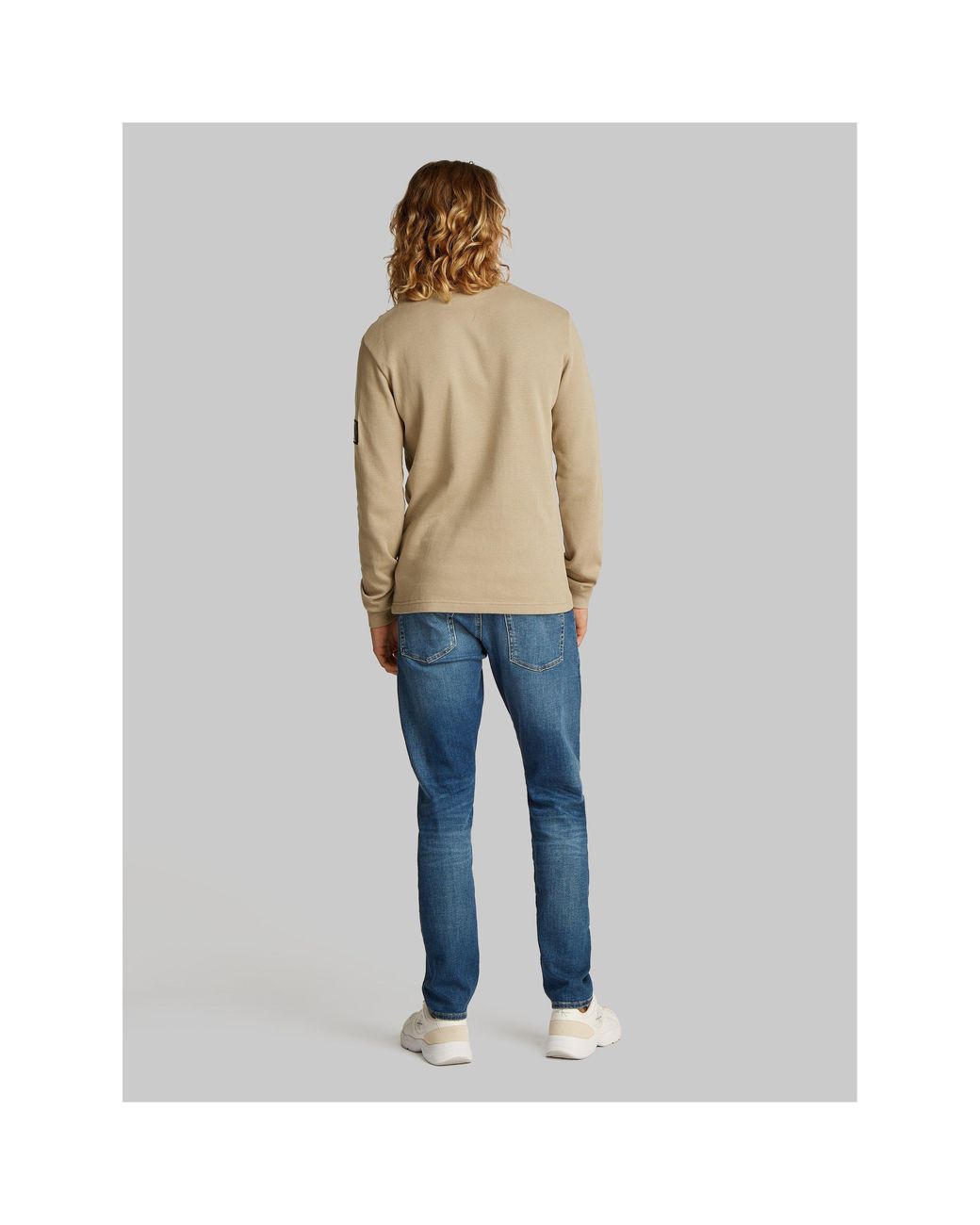 Calvin Klein Natural Waffle Long Sleeve Top for men