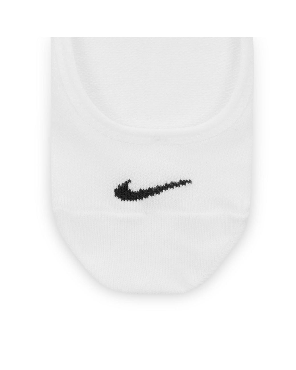 Nike White 3 Pack Invisible Socks Ladies