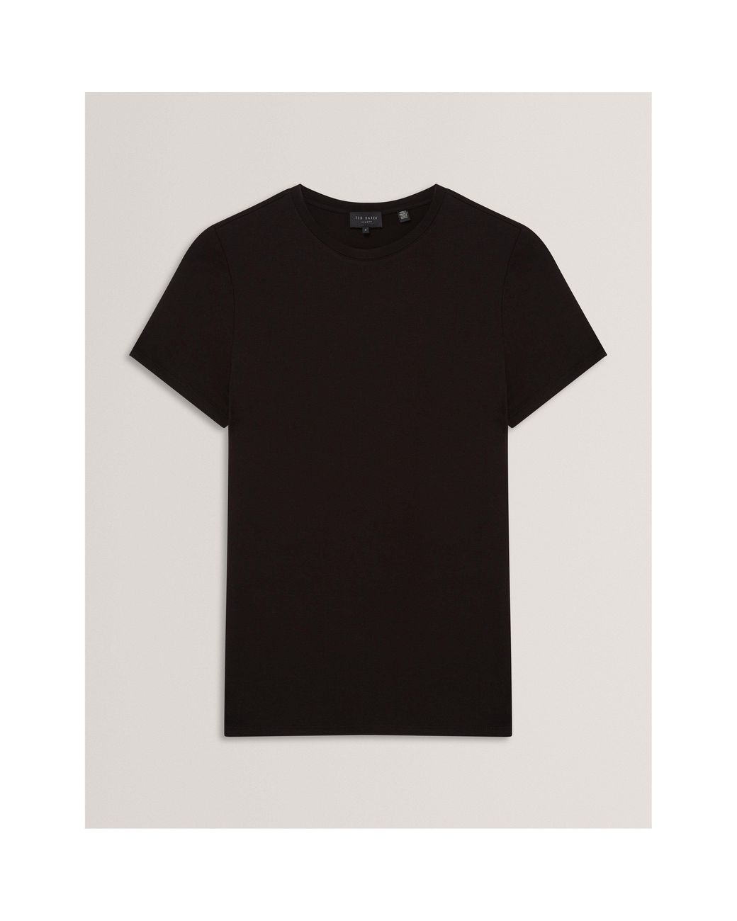 Ted Baker Black Plain Slim Fit T-Shirt