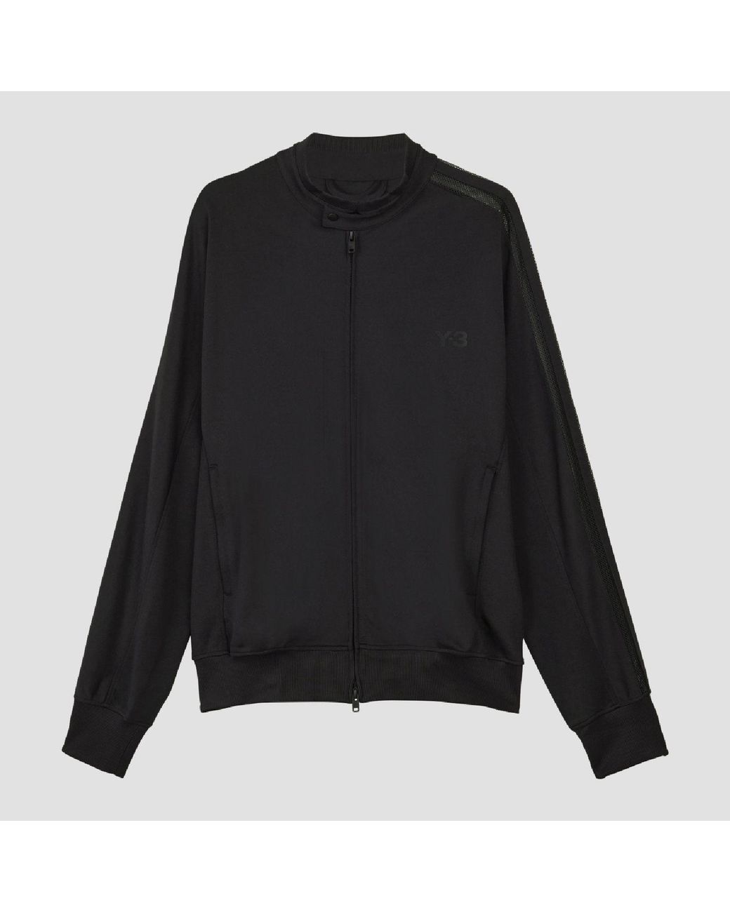 Y-3 Black 3-Stripes Track Top for men