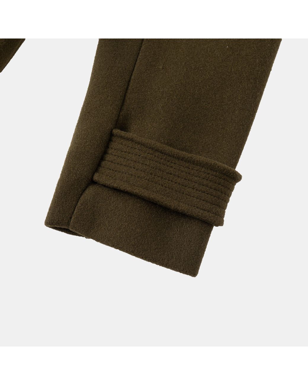 Biba Green Bobby Belted Long Sleeve Hip Length Pea Coat